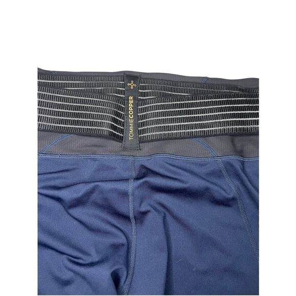 Tommie Copper Women’s XL Compression Capri Leggings Navy Lower Back Support - Picture 8 of 10